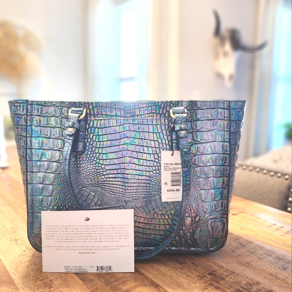 *Rare* Brahmin Blue Topaz Ashlee Tote